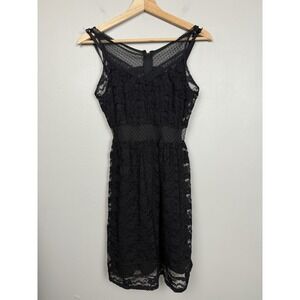 Royal Bones Daang Goodman Black Lace Dress Whimsigoth Dark Romantic‎ Mesh Y2K Sm